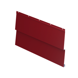 Металлосайдинг Корабельная доска 267/236x0,45 мм, 3011 коричнево-красный глянцевый