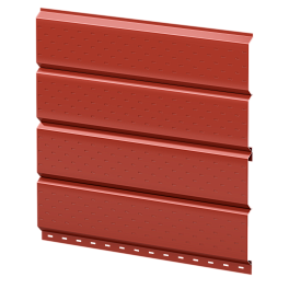 Софит Л-брус перфорированный 264/241x0,5 мм, 3009 оксид красный глянцевый