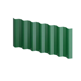 Профнастил НС35 1060/1000x0,4 мм, 6002 лиственно-зеленый глянцевый