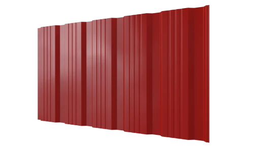 Профнастил К20 1195/1130x0,4 мм, 3020 транспортный красный глянцевый