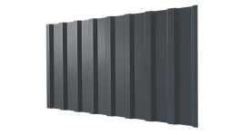 Профнастил С20B 1150/1100x0,45 мм, 7011 железно-серый глянцевый