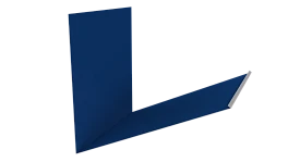 Планка примыкания верхняя к трубе фальц 250x210 мм, 5005 сигнальный синий глянцевый