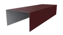 Крышка 40x65x40 мм, 3005 винно-красный матовый