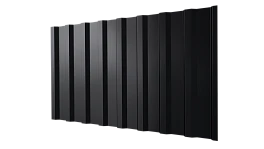 Профнастил С20B 1150/1100x0,5 мм, 9005 черный янтарь глянцевый