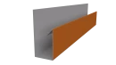 Планка П-образная 30x20x2000 мм, 2011 насыщенный оранжевый глянцевый