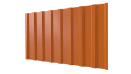 Профнастил С20B 1150/1100x0,65 мм, 2011 насыщенный оранжевый глянцевый