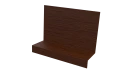 Примыкание боковое фальц 25x65x130 мм, Золотистый дуб 3D