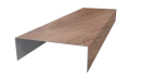 Декоративная накладка 20x60x20 мм, Орех 3D