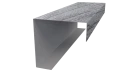 Декоративная накладка угловая 20x60x60x20 мм, Морион 3D