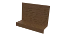 Примыкание боковое фальц 25x65x130 мм, Дуб Сантана 3D