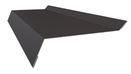 Планка примыкания в штробу 20x60x10 мм, 8019 серо-коричневый матовый