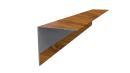 Планка угла наружного 30x30x2000 мм, Золотистый дуб 3D