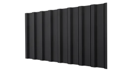 Профнастил С20B 1150/1100x0,5 мм, 9005 черный янтарь матовый