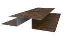 Планка стыковочная сложная Блок-хаус 110x2000 мм, Дуб Локарно 3D