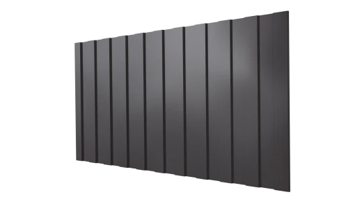 Профнастил С8 1200/1150x0,4 мм эконом, 8019 серо-коричневый глянцевый