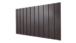 Профнастил С8 1200/1150x0,4 мм эконом, 8017 шоколадно-коричневый глянцевый