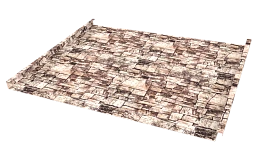 Фальцевая кровля 562/550x0,45 мм, Дикий камень