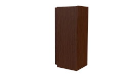 Планка угла наружного сложная Блок-хаус 110x110x2000 мм, Золотистый дуб 3D
