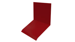 Планка примыкания верхняя к стене фальц 150x130x20 мм, 3020 транспортный красный глянцевый