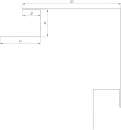 Планка угла наружного сложная Блок-хаус 110x110x2000 мм, Античный дуб 3D