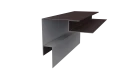 Планка угла наружного сложная Блок-хаус 110x110x2000 мм, 8017 шоколадно-коричневый матовый