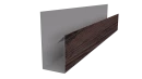 Планка П-образная 30x20x2000 мм, Морёный дуб 3D