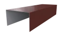 Крышка 40x65x40 мм, 3009 оксид красный глянцевый