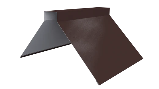 Конёк фигурный 150x150x2000 мм, 8017 шоколадно-коричневый PUR Pruf