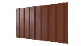 Профнастил С20A 1150/1100x0,7 мм, 8004 медно-коричневый глянцевый