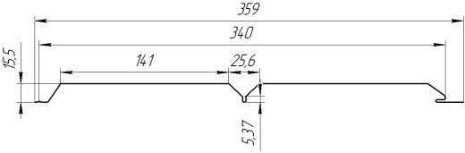 Евробрус 359/340x0,45 мм, Золотой орех 3D