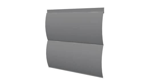 Блок хаус 383/355x0,45 мм, 9006 бело-алюминиевый глянцевый