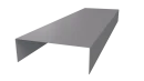 Декоративная накладка 20x60x20 мм, 7004 сигнальный серый глянцевый