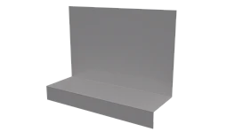 Примыкание боковое фальц 25x65x130 мм, 7047 телегрей 4 глянцевый
