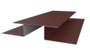 Планка стыковочная сложная Блок-хаус 110x2000 мм, 3009 оксид красный матовый