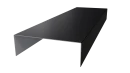 Декоративная накладка 20x60x20 мм, 9005 черный янтарь глянцевый