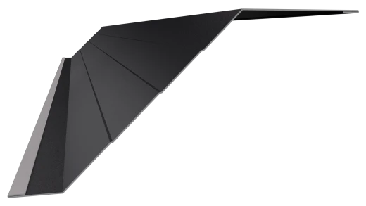 Ламель Юкка 110x0,4 мм, 9005 черный янтарь глянцевый