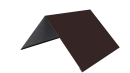 Конёк простой 150x150x2000 мм, 8017 шоколадно-коричневый глянцевый