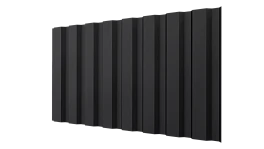 Профнастил С20A 1150/1100x0,5 мм, 9005 черный янтарь матовый