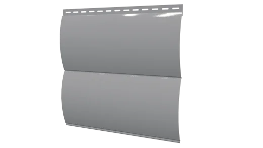 Блок хаус 383/355x0,45 мм, 9006 бело-алюминиевый глянцевый