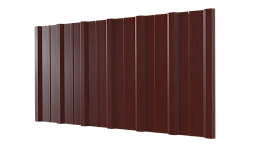 Профнастил НС16 1150/1100x0,45 мм, 3005 винно-красный глянцевый