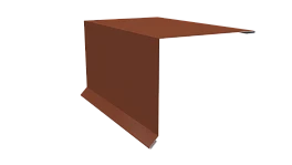 Планка торцевая 120x95x2000 мм, 8004 медно-коричневый глянцевый