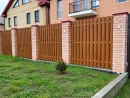Штакетник Евротрапеция 117х0,45 мм, Дуб Локарно 3D