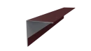 Планка угла наружного 30x30x2000 мм, 3005 винно-красный матовый