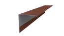Планка угла наружного 50x50x2000 мм, 8004 медно-коричневый матовый