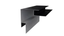 Планка угла наружного сложная 75x75x2000 мм, 9005 черный янтарь глянцевый