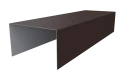 Крышка 40x65x40 мм, 8017 шоколадно-коричневый матовый