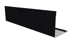 Планка завершающая 10x50x50x10 мм, 9005 черный янтарь глянцевый