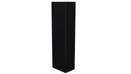 Стойка 40x60x40 мм, 9005 черный янтарь матовый
