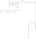 Планка угла наружного сложная 75x75x2000 мм, 1014 слоновая кость глянцевый
