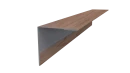 Планка угла наружного 30x30x2000 мм, Орех 3D